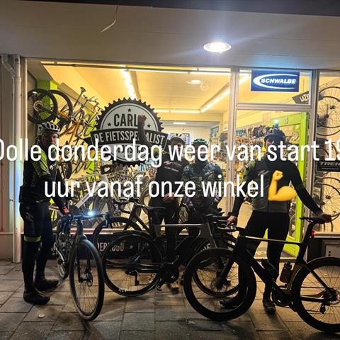 Dolle donderdag weer van start 19 uur vanaf onze winkel💪